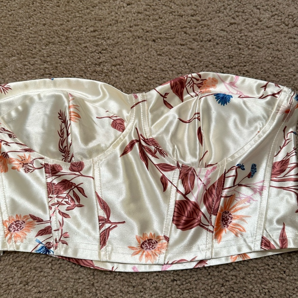 Floral tube top